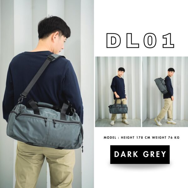 DL01 Duffle bag กระเป๋าไปยิม กระเป๋าเดินทาง กระเป๋าถือ - Image 6