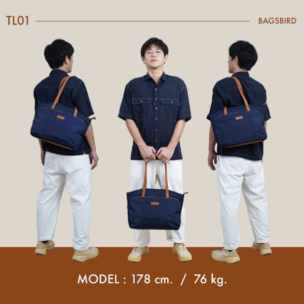 TL01 - Tote bag กระเป๋าสะพายไหล่ ช่องเยอะ - Image 3