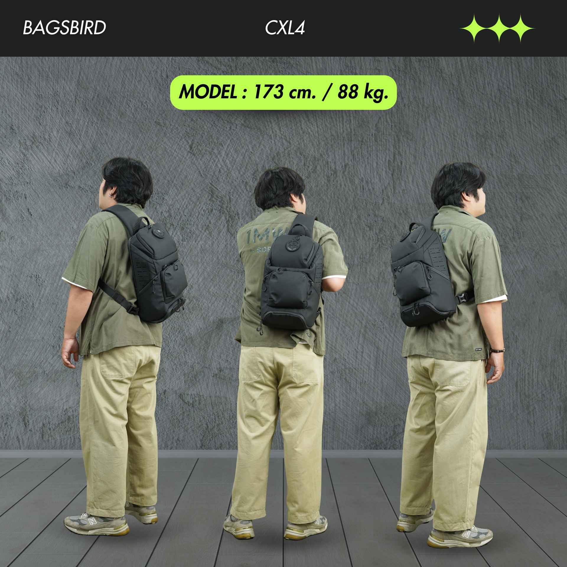 CXL4 กระเป๋าคาดอก Tactical Sling Pack 12L | X-PAC ช่องเยอะ ใส่ iPad ได้ สายล็อคเฉียงสุดแน่น - Image 9