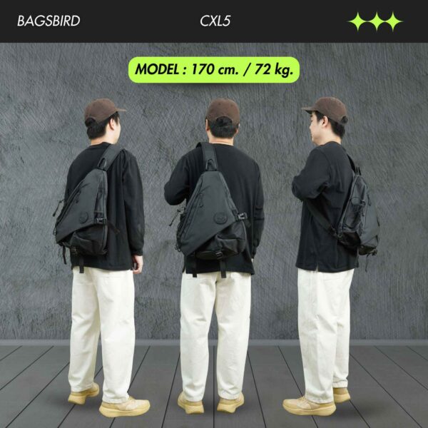 CXL5 - กระเป๋าคาดอก จุเยอะ Travel Sling Pack 25L | ใส่ Laptop + iPad ลาย X-PAC กันน้ำ - Image 10