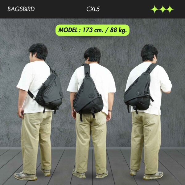 CXL5 - กระเป๋าคาดอก จุเยอะ Travel Sling Pack 25L | ใส่ Laptop + iPad ลาย X-PAC กันน้ำ - Image 9