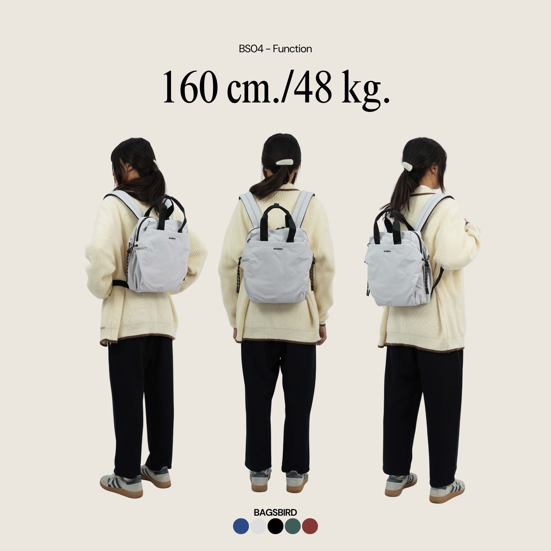 BS04 เป้มินิกันน้ำ Mini Daypack ใส่ iPad ได้ สะพายได้ 2 แบบ - Image 3