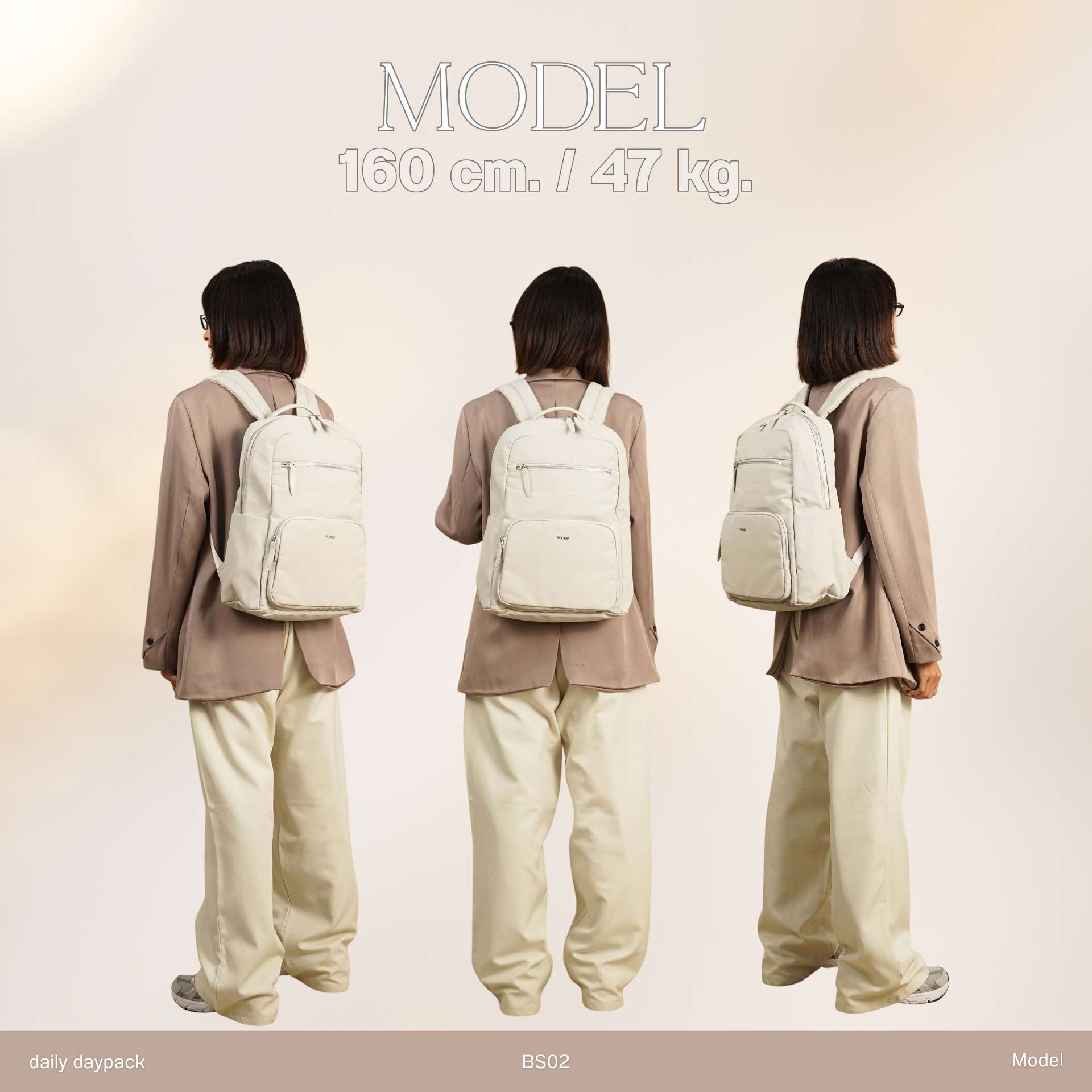BS02 Mini Daily Daypack | กระเป๋าเป้ Laptop 14 นิ้ว เป้มินิมอล กันน้ำ จุเยอะ สำหรับทำงาน เรียน และเดินทาง | Bagsbird - Image 10